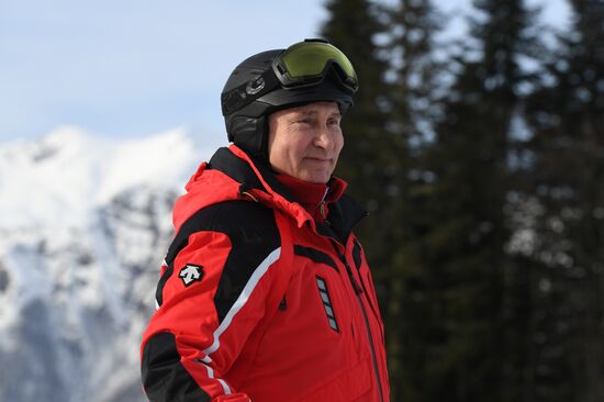 Рабочая поездка президента РФ В. Путина в Сочи