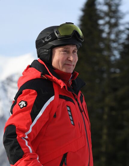 Рабочая поездка президента РФ В. Путина в Сочи