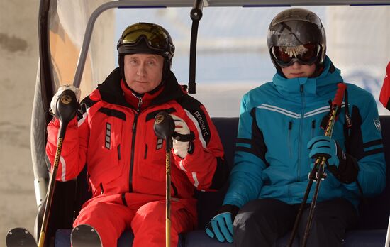 Рабочая поездка президента РФ В. Путина в Сочи