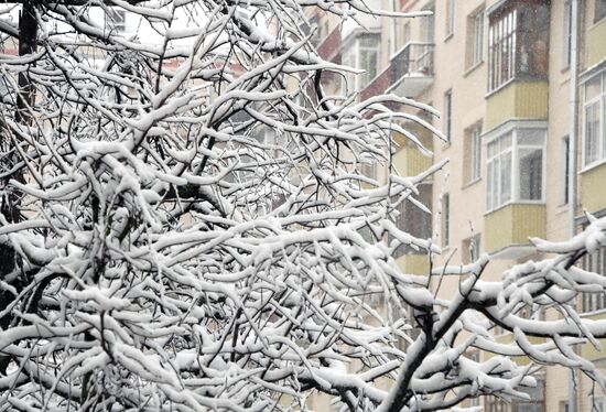Снегопад в Москве