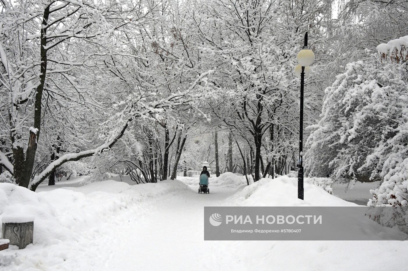 Снегопад в Москве