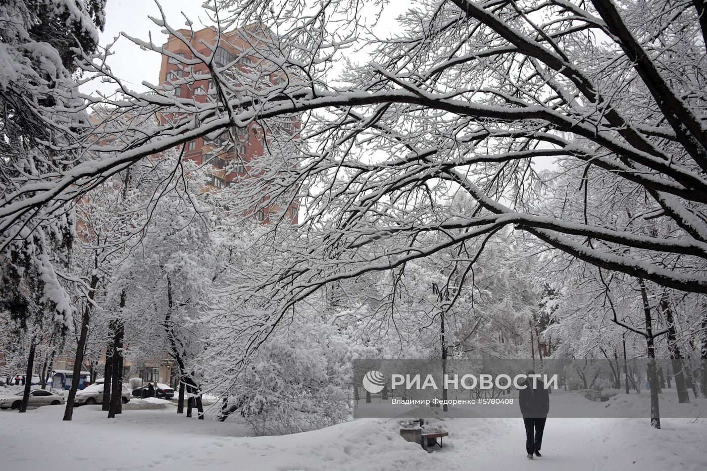 Снегопад в Москве