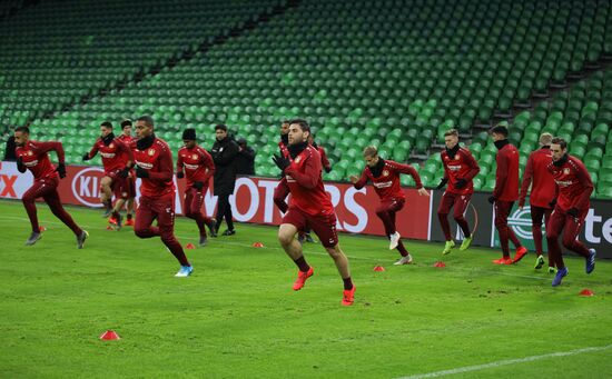 Футбол. Лига Европы. Тренировка ФК "Байер 04"