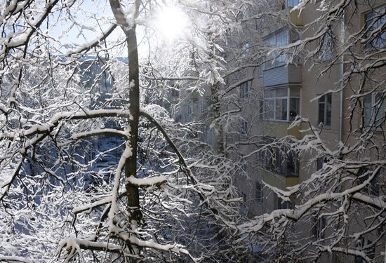 Снегопад в Москве