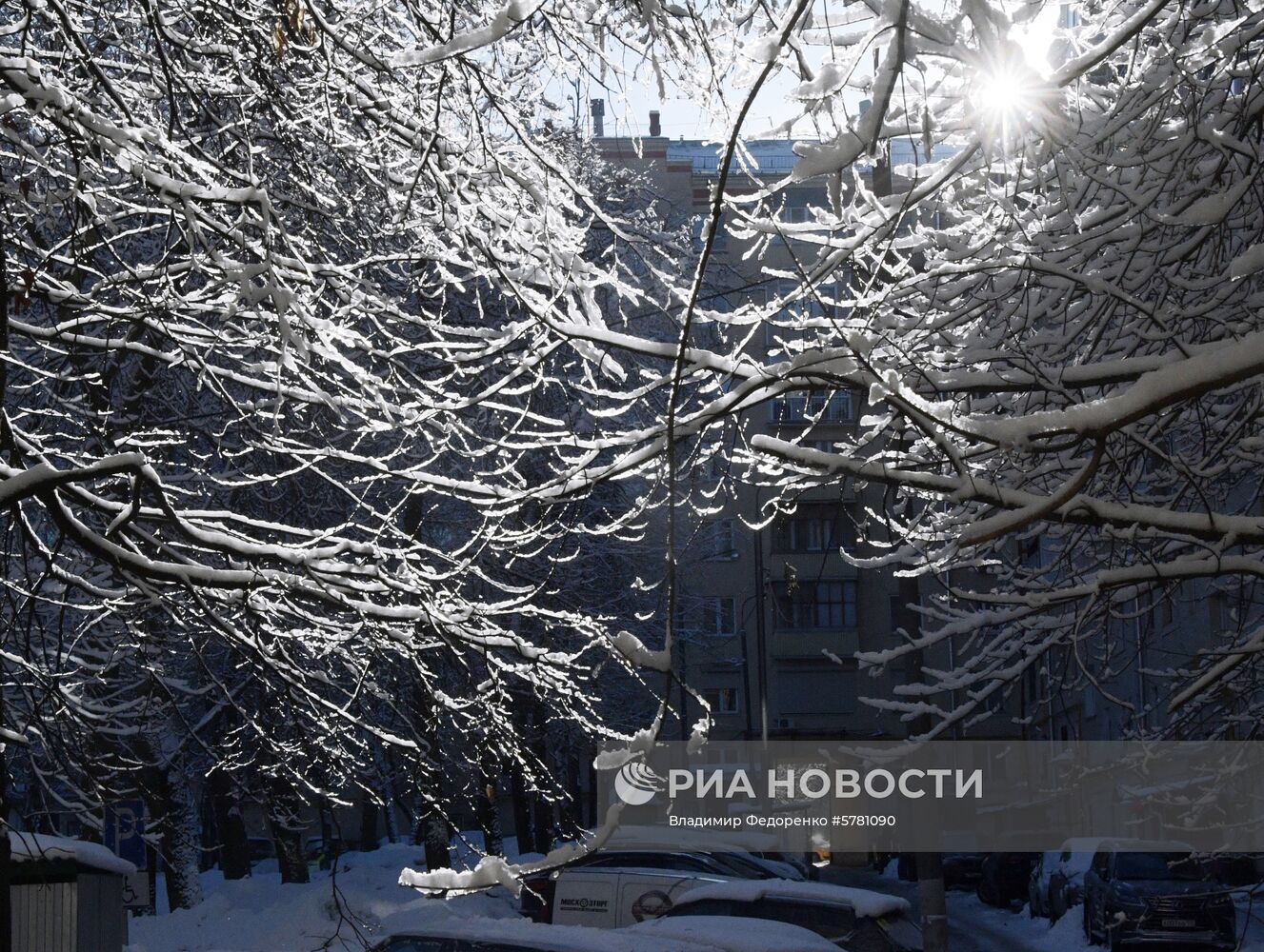 Снегопад в Москве