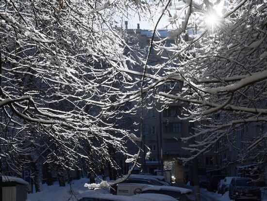 Снегопад в Москве