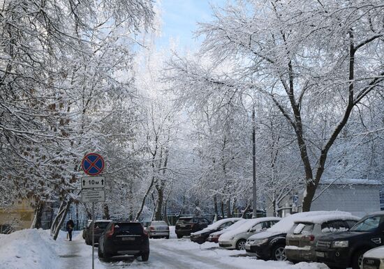 Снегопад в Москве