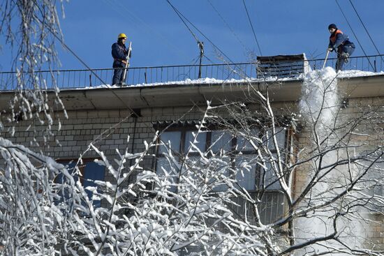 Снегопад в Москве