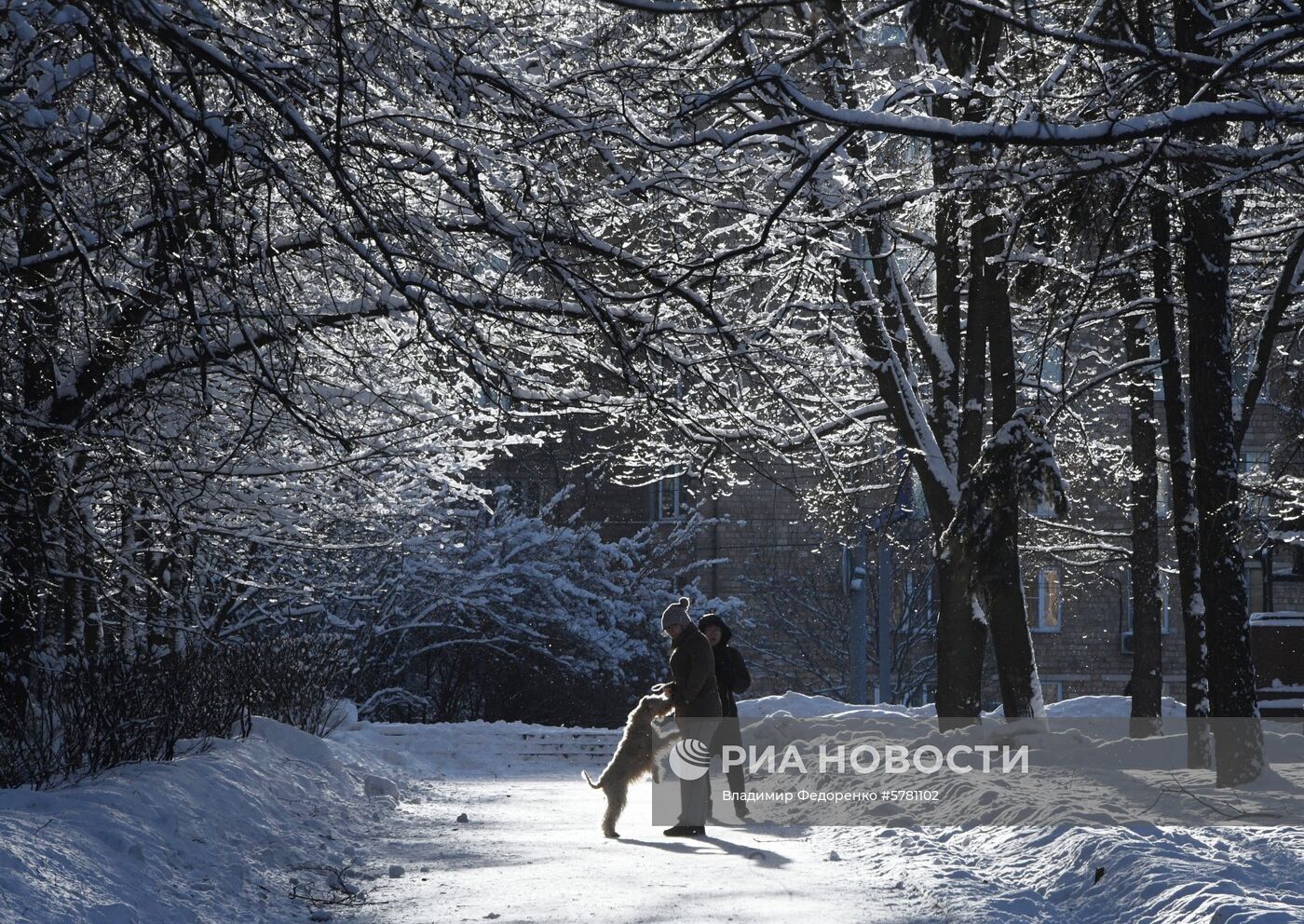 Снегопад в Москве