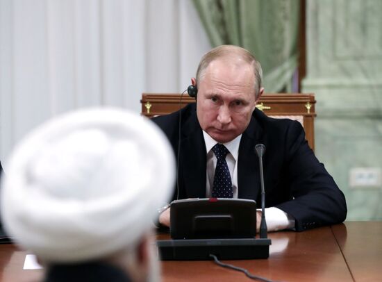 Рабочая поездка президента РФ В. Путина в Сочи