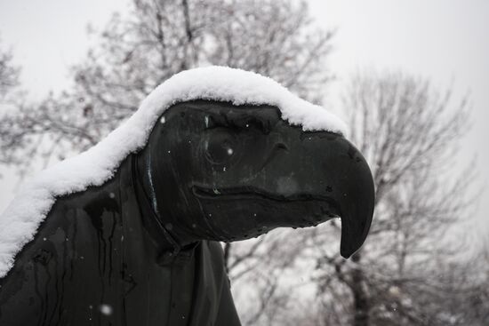 Снегопад в Москве