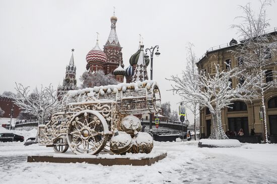 Снегопад в Москве