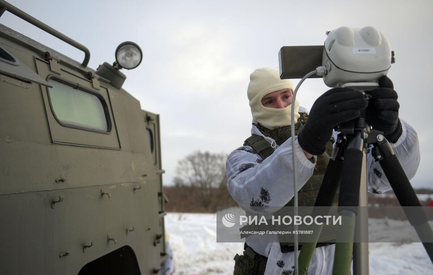 Тактико-специальные учения на полигоне "Дубровка" в Псковской области