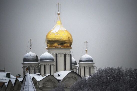 Снегопад в Москве