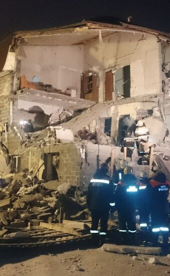 Взрыв газа в жилом доме в Красноярске