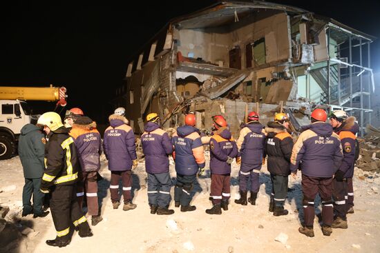 Взрыв газа в жилом доме в Красноярске