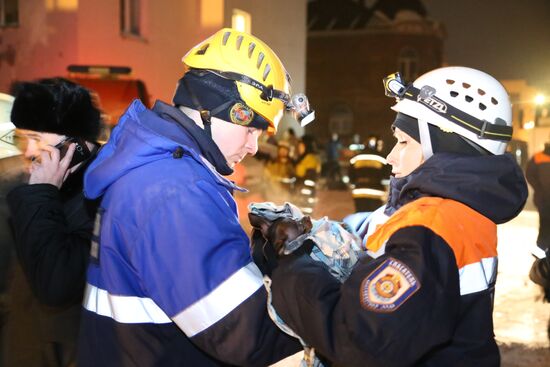 Взрыв газа в жилом доме в Красноярске