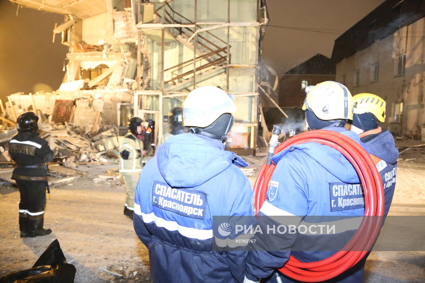 Взрыв газа в жилом доме в Красноярске