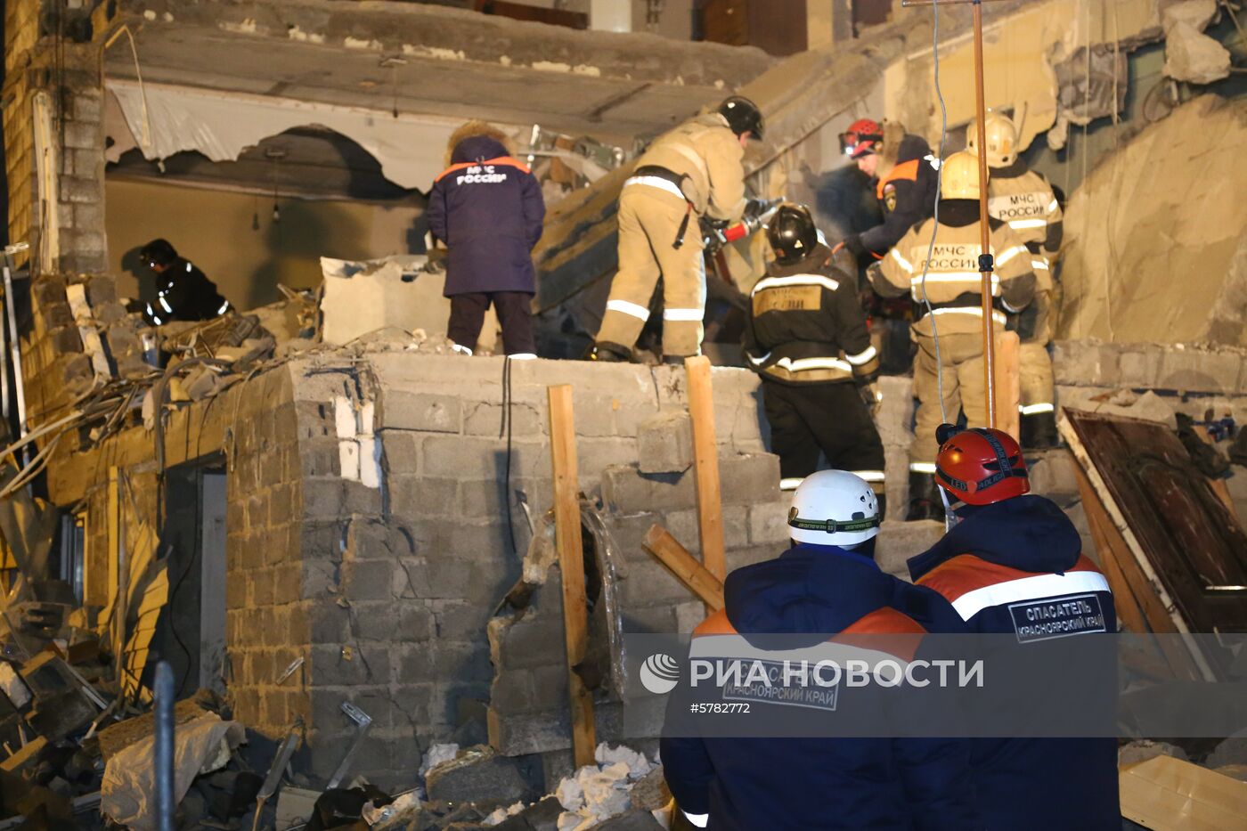 Взрыв газа в жилом доме в Красноярске