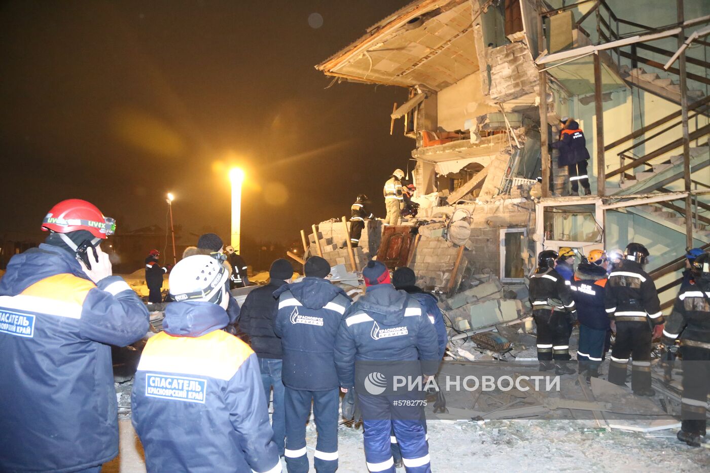 Взрыв газа в жилом доме в Красноярске