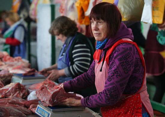 Продовольственный рынок в Киеве