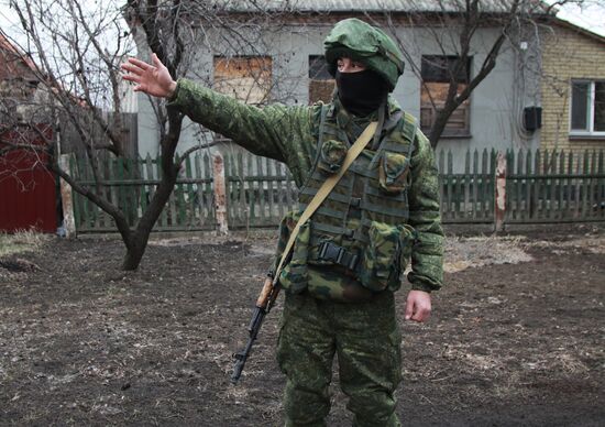Последствия обстрела в Донецкой области