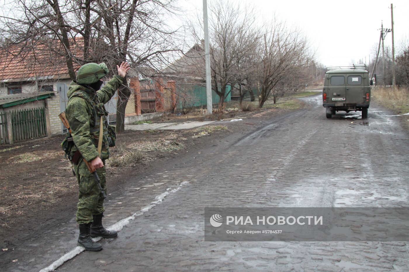 Последствия обстрела в Донецкой области