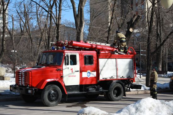 В центре Донецка прогремели три взрыва