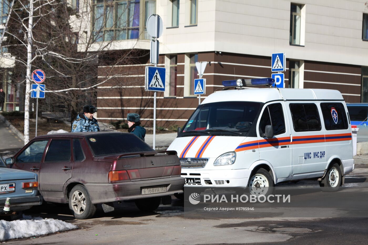 В центре Донецка прогремели три взрыва