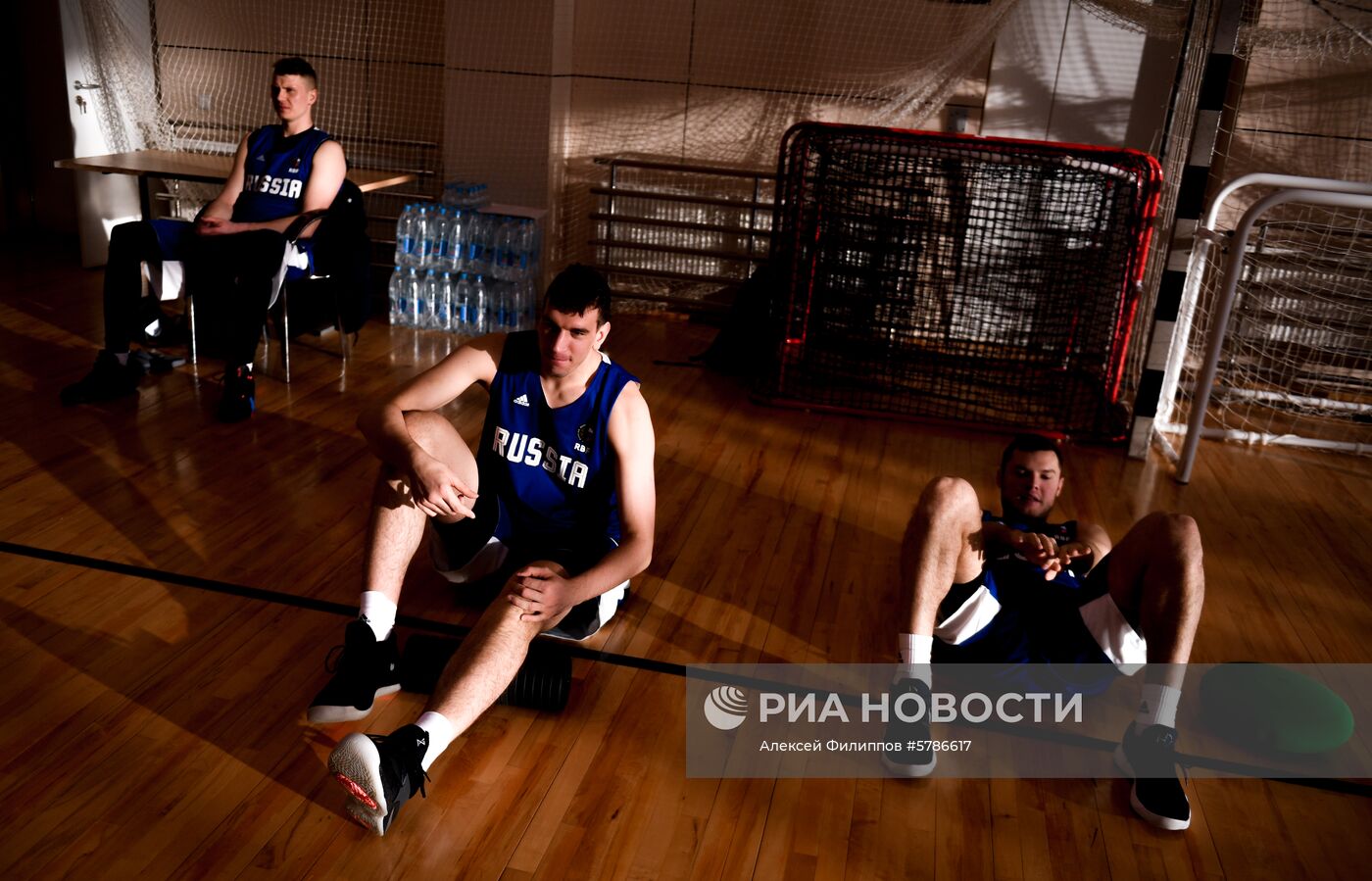 Открытая тренировка мужской сборной РФ по баскетболу 