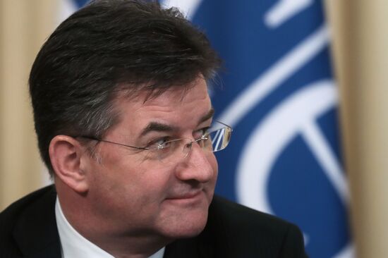 Встреча глав МИД РФ и Словакии С. Лаврова и М. Лайчака