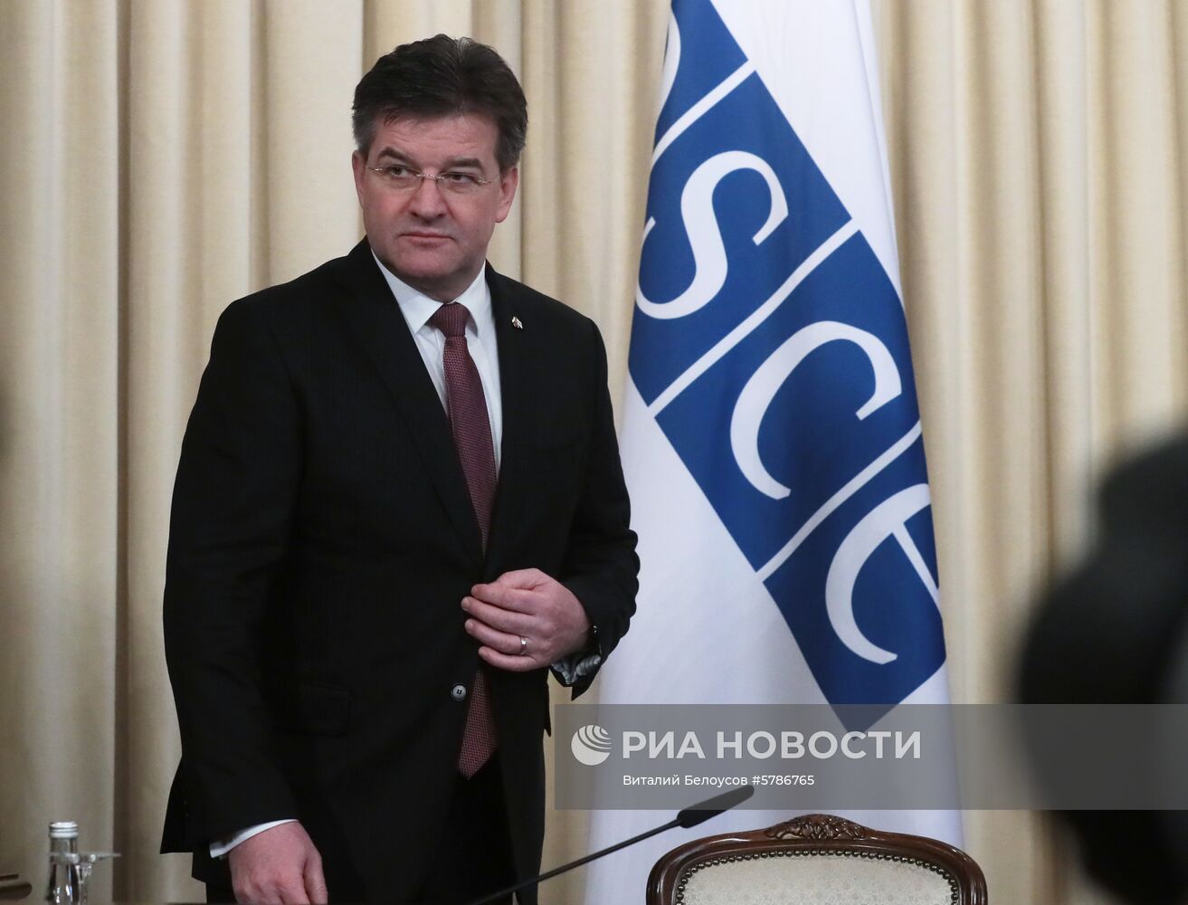 Встреча глав МИД РФ и Словакии С. Лаврова и М. Лайчака