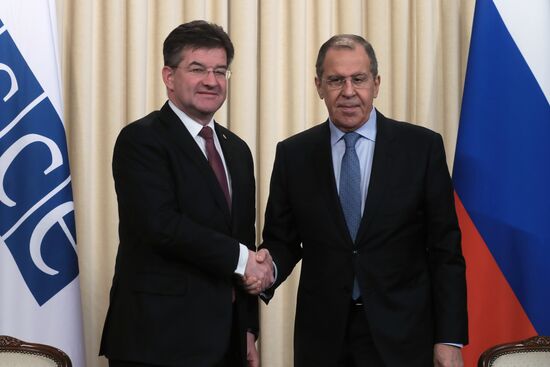 Встреча глав МИД РФ и Словакии С. Лаврова и М. Лайчака