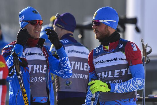 Биатлон. Чемпионат Европы. Тренировки