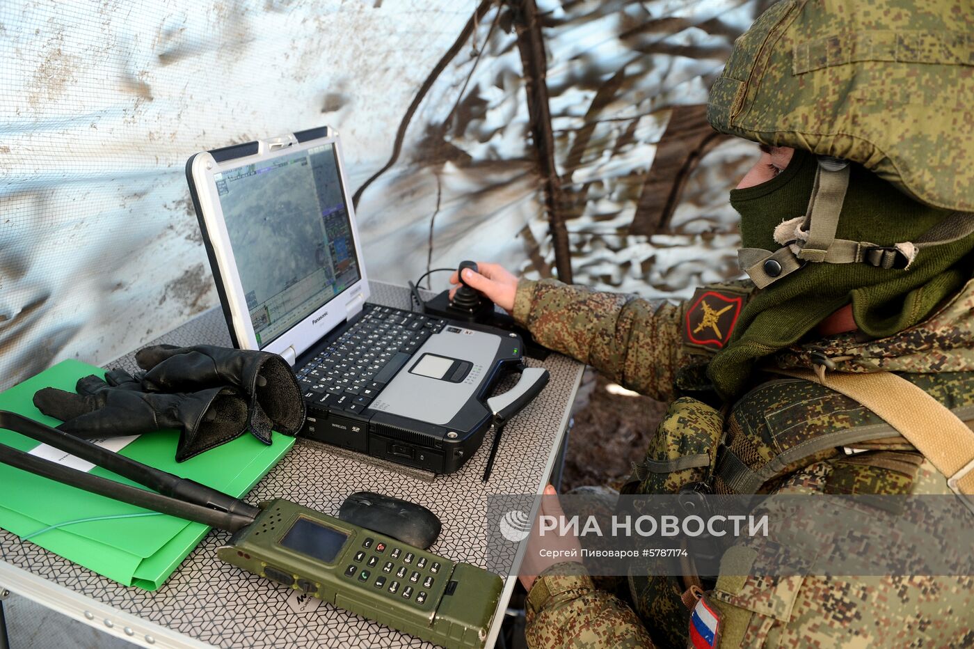 Конкурс полевой выучки "Электронный рубеж" в Ростовской области