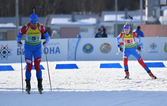 Биатлон. Чемпионат Европы. Одиночная смешанная эстафета