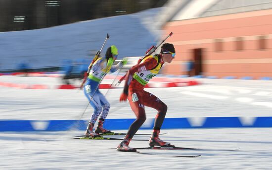 Биатлон. Чемпионат Европы. Одиночная смешанная эстафета