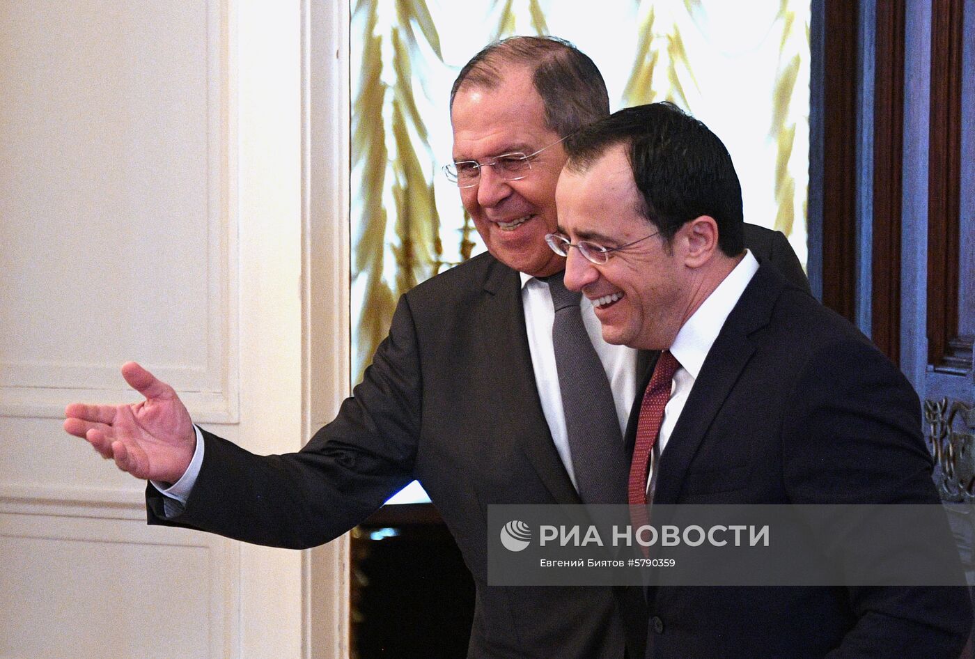 Переговоры министров иностранных дел России и Кипра С. Лаврова и Н. Христодулидиса 
