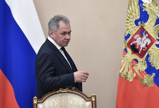Президент РФ В. Путин провел заседание Совбеза РФ