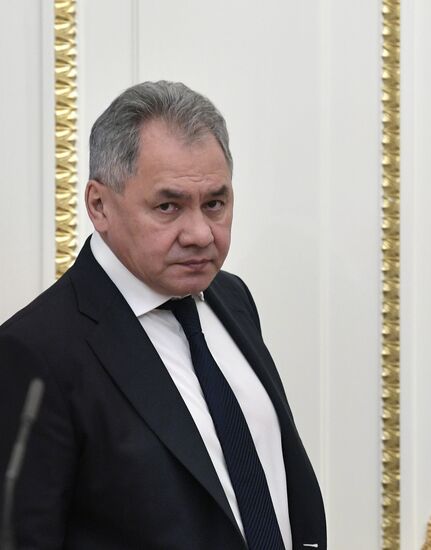 Президент РФ В. Путин провел заседание Совбеза РФ