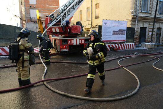 Последствия пожара в консерватории имени Чайковского