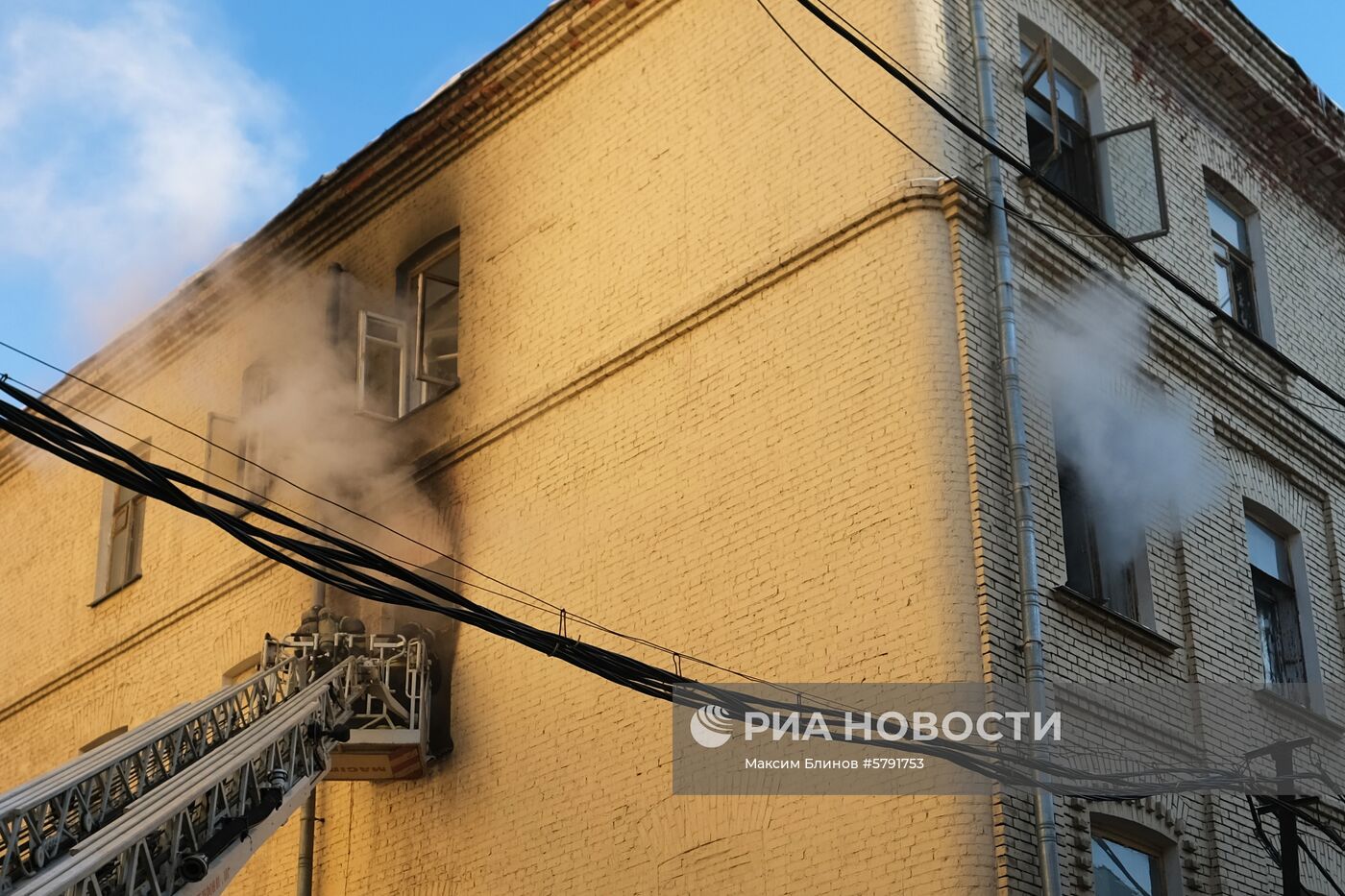 Последствия пожара в консерватории имени Чайковского