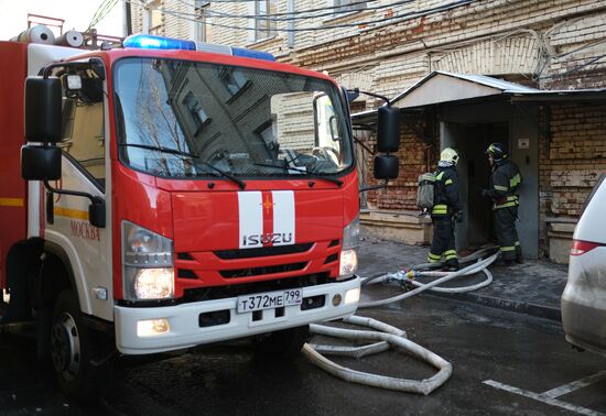 Последствия пожара в консерватории имени Чайковского