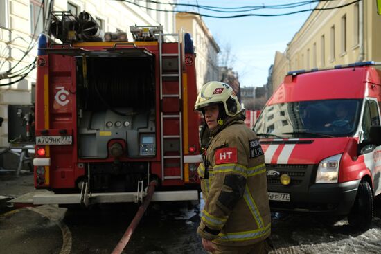 Последствия пожара в консерватории имени Чайковского