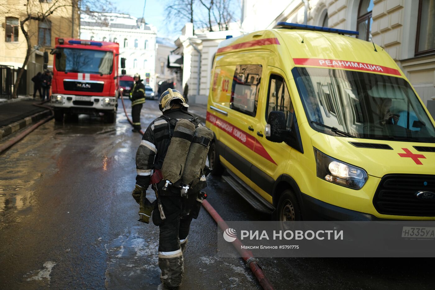 Последствия пожара в консерватории имени Чайковского