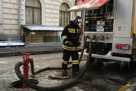 Последствия пожара в консерватории имени Чайковского
