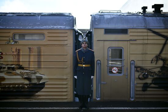 Отправка поезда "Сирийский перелом" из Москвы