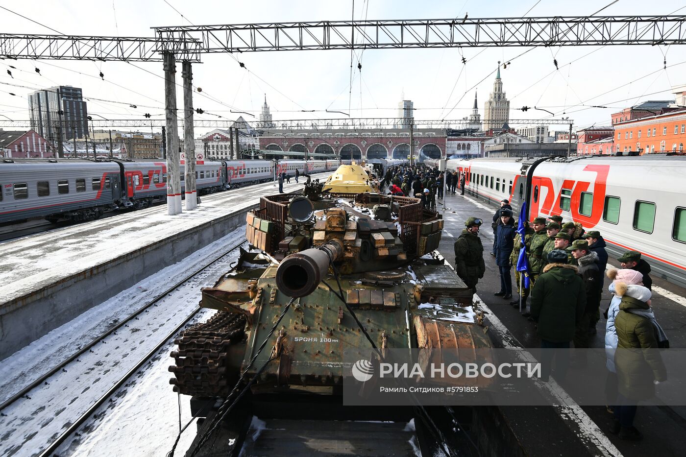 Отправка поезда "Сирийский перелом" из Москвы