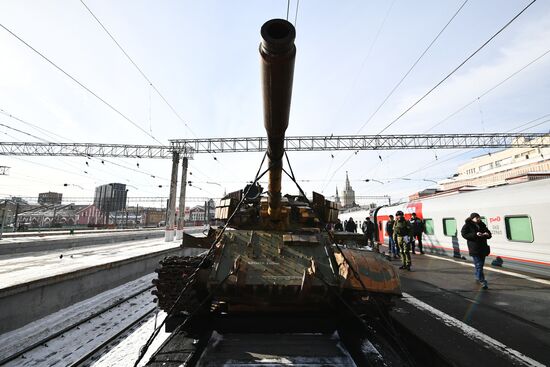 Отправка поезда "Сирийский перелом" из Москвы