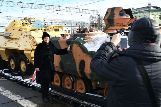 Отправка поезда "Сирийский перелом" из Москвы